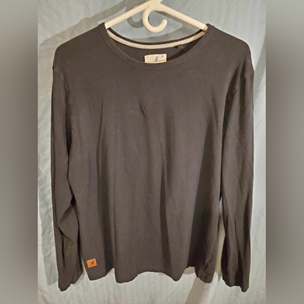KANGOL Long Sleeve Shirt in Size Large - Stretch Fit